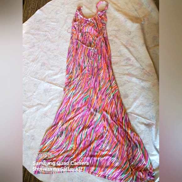 New Directions Multi-colored Maxi Dress - Picture 4 of 7